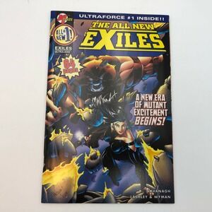 Mailbu Comics All New Exiles Ultraverse #1 1995 w/ Ultraforce #1 Inside